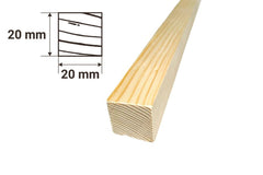 Planed wooden timber beam – 1 metre smooth finish pine