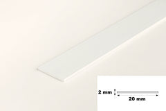 White PVC Flat Architrave Trim – Flexible Plastic Strip Roll