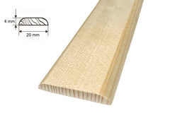 Smooth Flat Pine Moulding – Natural Finish, 1 Metre & 2.40 Metres