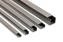 Screw fix black mini cable trunking – 2m long