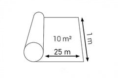 10m² white acoustic underlay roll for flooring