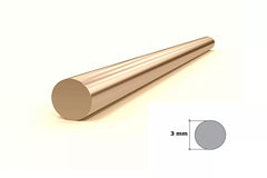 12mm brass round rod solid profile