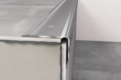 anodised aluminium stair nosing 40×30 mm silver