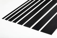 PVC plastic flat bar 1 Metre & 2.50 Metres Length black