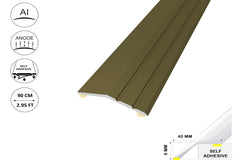 Aluminium ramp door threshold strip champagne finish 900mm