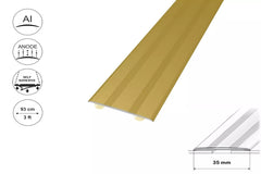 35mm self adhesive aluminium door threshold strip – gold anodised