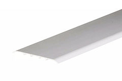 Aluminium door threshold strip 80mm x 930mm silver dowels fix anodised