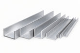 aluminium u channel cross section showing inside gap