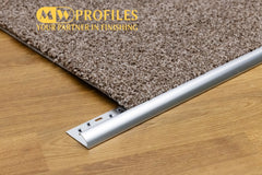 aluminium carpet to vinyl edging strip bright gold finish