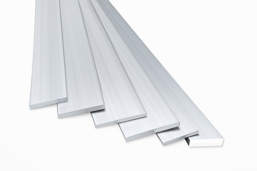 Natural aluminium flat bar – 1m length plate