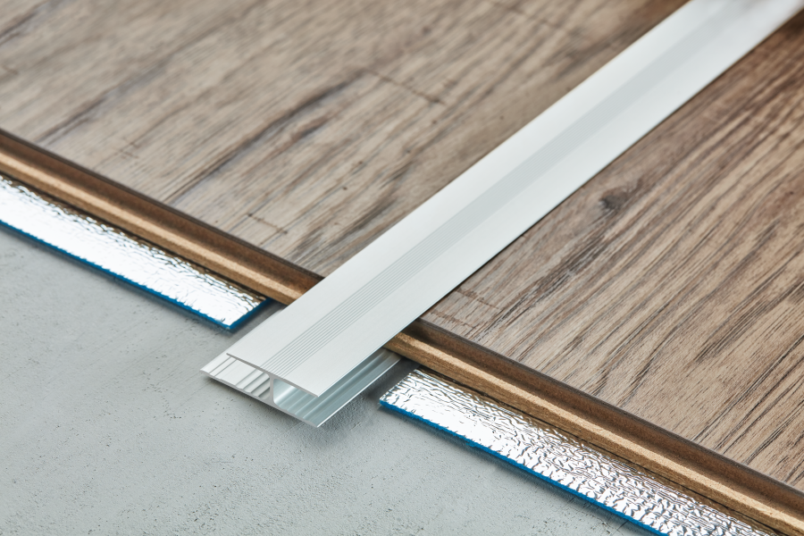 8mm anodised aluminium twin grip connection profile