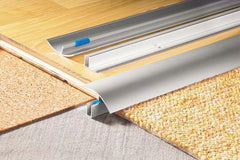 Aluminium door threshold strip 50mm x 900mm gold and silver colour