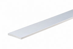 silver aluminium flat bar 40x3 mm matt silver