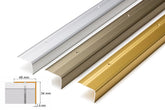 Aluminium stair nosing 48x34mm 118cm anodised