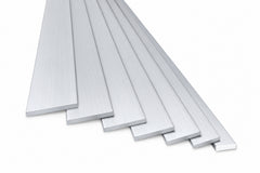 silver aluminium flat bar 20x2 mm flat trim