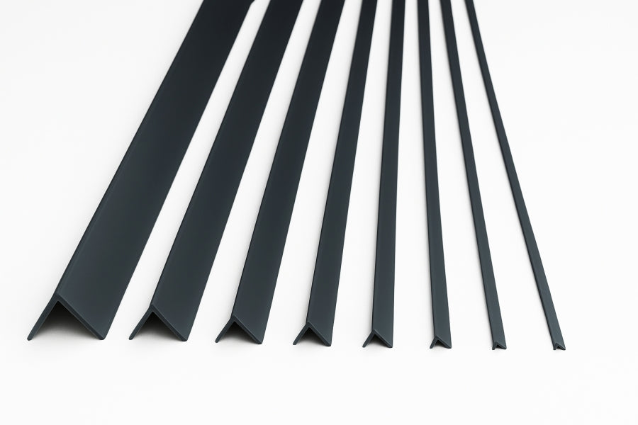 Anthracite PVC Corner Angle Trim – 1m & 2.48m Equal