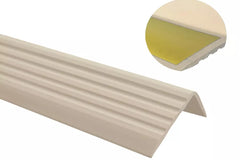 grooved self adhesive PVC stair trim 40×25 mm