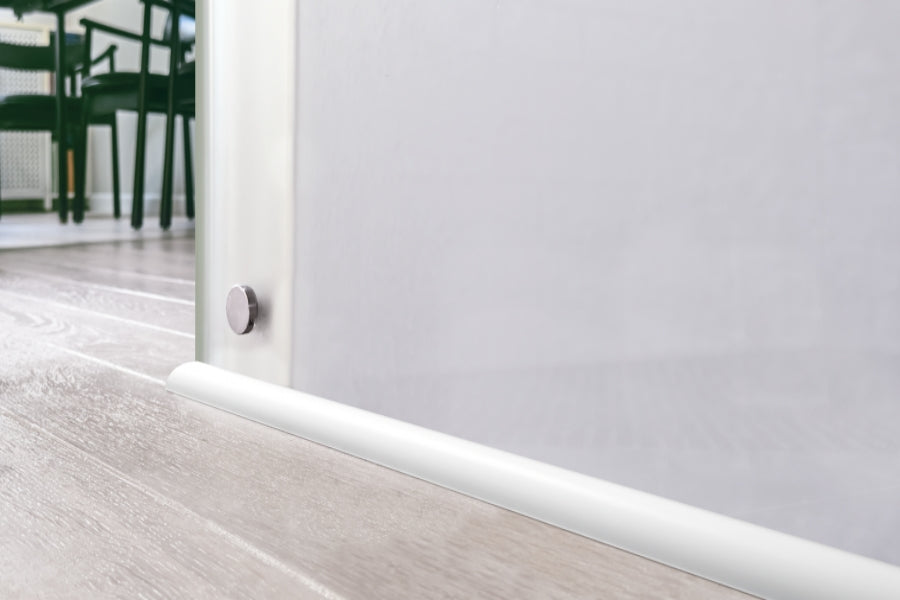 uPVC 13mm scotia skirting board white finish