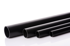 Plastic round pipe tube – black 39.37 inch