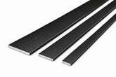 black aluminium flat bar strip brushed black 2mm 1m