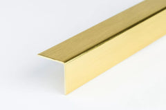 Brushed Gold PVC Corner Angle Trim Profiles – Plastic Edge