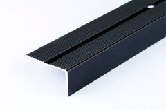 1 m aluminium stair edging profile brown finish