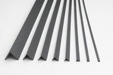 Dark Grey PVC Corner Angle Trim – 1m and 2.48m
