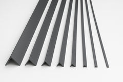 Dark Grey PVC Corner Angle Trim – 1m and 2.48m
