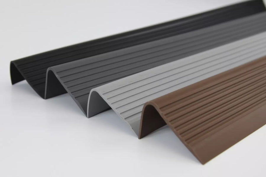 non slip PVC rubber stair nosing 70×40 mm