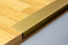 Bullnose stair nosing colour options silver gold