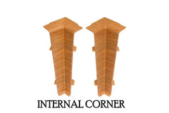 2.5 m PVC skirting board high profile wood style