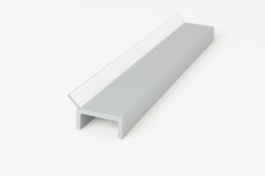2.5m light grey PVC kickboard trim 18mm