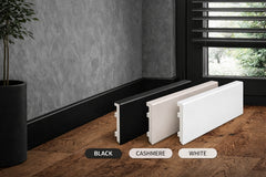 PVC skirting board thickness 15mm side view