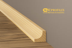 solid pine concave scotia moulding for skirting boards