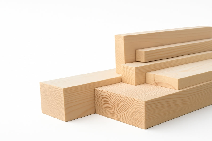 Planed wooden timber beam – 1m and 2.4m lengths