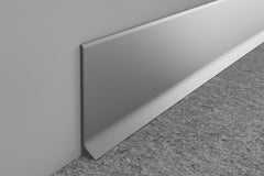 modern aluminium wall skirting profile silver finish
