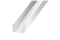 white PVC U channel profile edge trim