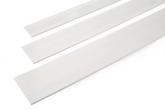 White PVC Flat Architrave Trim – 6m Plastic Bar Roll
