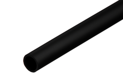Black plastic round pipe tube – 1 metre length