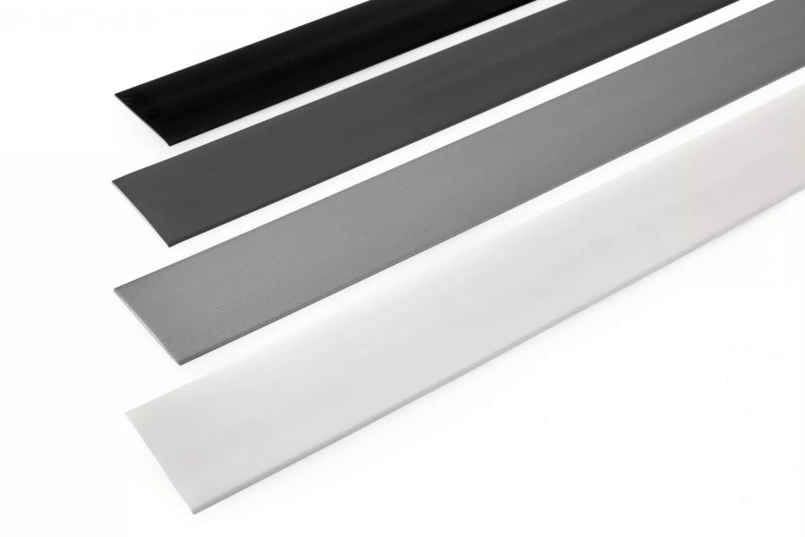 Self-adhesive PVC cover strip – 5m black roll various colours