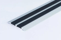aluminium transition strip with screw fix installation