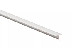 T bar door threshold – silver aluminium 1 metre