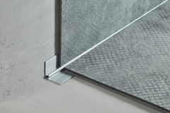 900 mm aluminium inner corner stair trim silver LVT W5