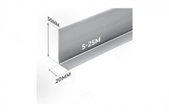 50x25 mm PVC skirting board with pre-applied adhesive tape