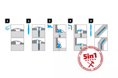 Self adhesive aluminium door threshold strip 30mm