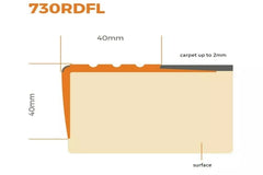 PVC stair edging glow in the dark strip 1.18 m