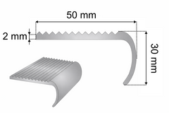 118cm stair nosing strip length measurement