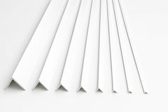 White PVC Corner Angle Trim – 1m and 2.48m