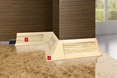 durable plastic edging profile for bathroom counters