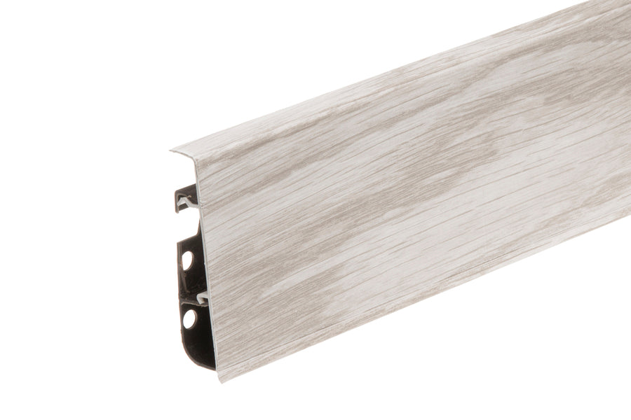 flexible high profile PVC skirting with wood effect
